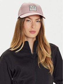 Czapka z daszkiem EA7 Emporio Armani różowa damska 280044 4F100 27372