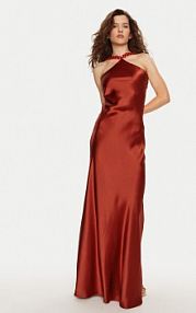Sukienka wieczorowa STAUD czerwona 