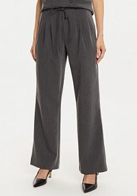 Spodnie eleganckie Karen by Simonsen szare damskie Materiałowe