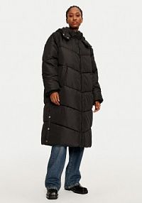 Kurtka puchowa Noisy May czarna damska Zimowa Flora 27030502  Regular Fit