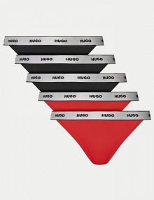 Stringi HUGO wielokolorowe Komplet 5 par stringów