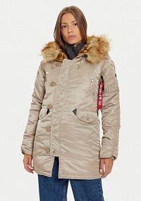 Parka Alpha Industries brązowa 