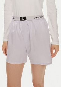 Szorty Calvin Klein Underwear fioletowe damskie Materiałowe
