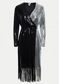 Sukienka koktajlowa YAS czarna 