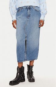 Spódnica jeansowa Mustang niebieska 