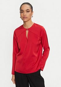 Bluzka Calvin Klein czerwona damska 