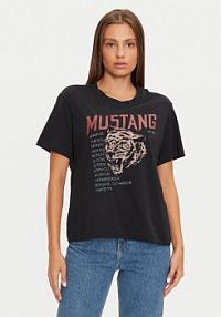 T-shirt Mustang czarny damski 