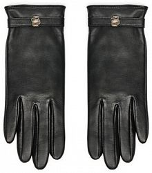 Rękawiczki skórzane BOSS czarne 