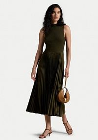 Sukienka dzianinowa Polo Ralph Lauren zielona 