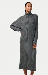Sukienka dzianinowa YAS szara 