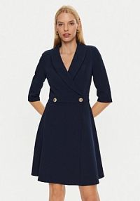 Sukienka koktajlowa Rinascimento granatowa 