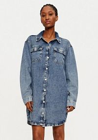 Sukienka jeansowa Noisy May niebieska 