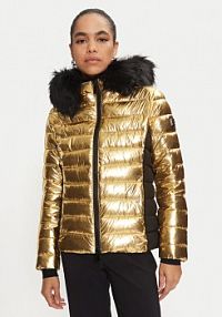 Kurtka puchowa LOLA CASADEMUNT złota damska Zimowa