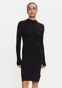 Sukienka dzianinowa Calvin Klein czarna 