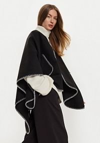 Ponczo Pieces czarne 