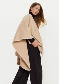 Ponczo Pieces beżowe 