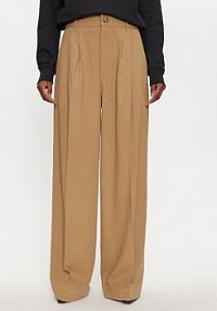 Spodnie eleganckie Mustang beżowe damskie Materiałowe