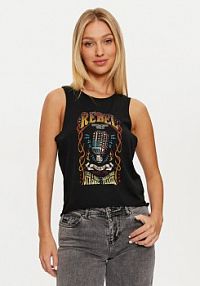 Top Noisy May czarny damski 