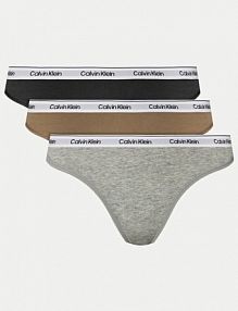 Stringi Calvin Klein Underwear wielokolorowe Komplet 3 par stringów