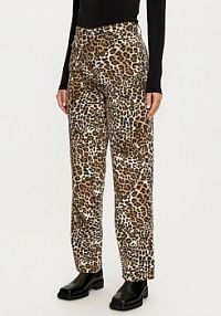 Spodnie eleganckie JDY beżowe damskie Materiałowe