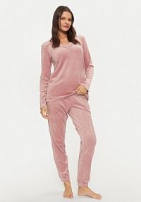 Piżama Selmark różowa damska 