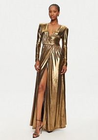 Sukienka wieczorowa Silvian Heach złota 