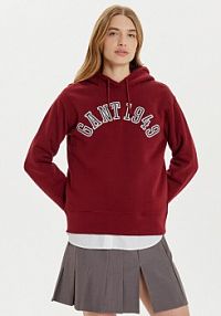 Bluza przez głowę Gant czerwona 1949 Arch Graphic 4201262  Loose Fit