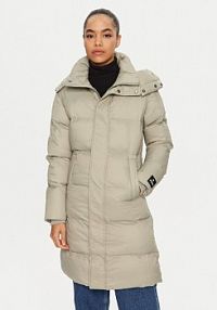 Kurtka puchowa Joma beżowa damska Płaszcz zimowy