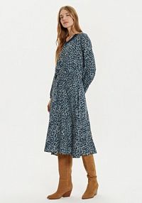Sukienka codzienna Tatuum granatowa Splati T2420.192B  Regular Fit