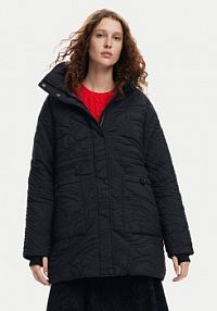 Kurtka puchowa Desigual czarna damska Zimowa