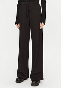 Spodnie eleganckie ACCESS FASHION czarne damskie Materiałowe