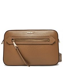 Torebka listonoszka DKNY brązowa 