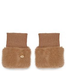 Rękawiczki Guess brązowe damskie Damskie