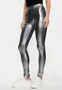 Legginsy Karen by Simonsen srebrne damskie 