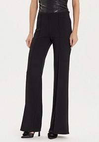Spodnie eleganckie Rinascimento czarne damskie Materiałowe