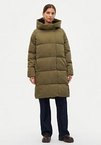 Kurtka puchowa Vero Moda zielona damska Płaszcz zimowy