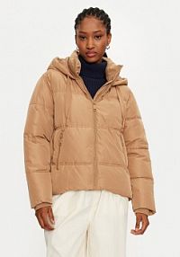 Kurtka puchowa Vero Moda brązowa damska Zimowa