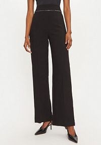 Spodnie eleganckie Rinascimento czarne damskie Materiałowe