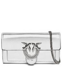 Torebka wieczorowa PINKO srebrna 