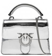 Torebka wieczorowa PINKO srebrna 