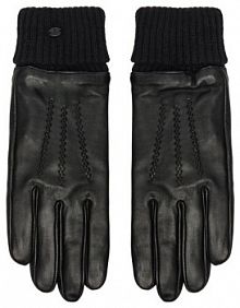 Rękawiczki skórzane EMU Australia czarne Damskie