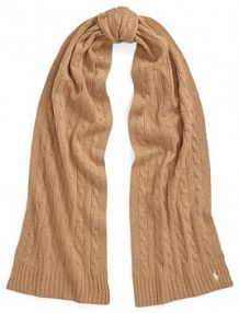 Szalik Polo Ralph Lauren beżowy damski 455956296003