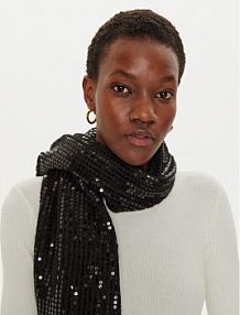 Komin Guess czarny damski 