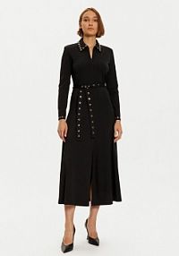 Sukienka LOLA CASADEMUNT czarna Koszulowa