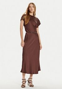 Sukienka koktajlowa Imperial brązowa 