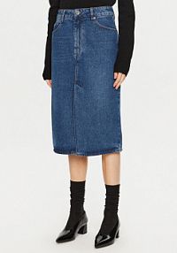 Spódnica jeansowa AMI Paris niebieska 