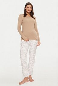 Piżama Selmark beżowa damska 