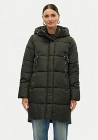 Kurtka puchowa Vero Moda szara damska Płaszcz zimowy