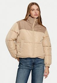 Kurtka puchowa Karl Kani beżowa damska Zimowa