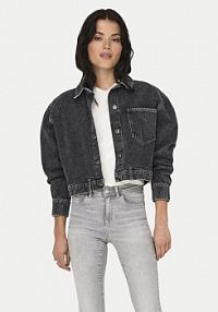 Kurtka jeansowe ONLY szara damska Jeansowa Emaline 15330000  Loose Fit